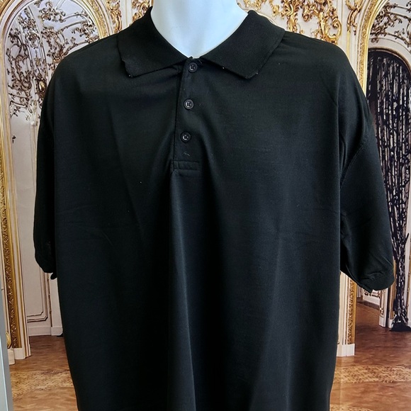 Men’s black polo shirt - Picture 2 of 2